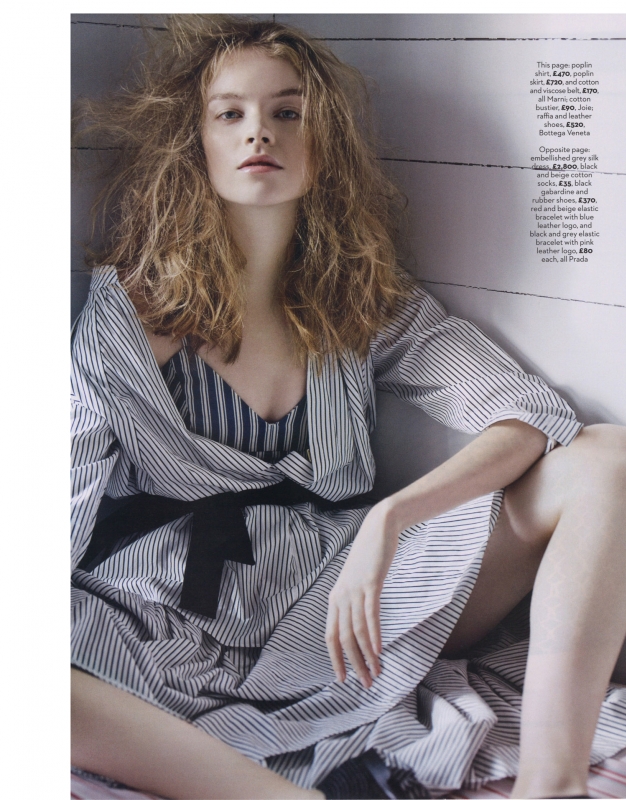 Gwen Loos for Marie Claire UK January 2014 photographer Michael Sanders 